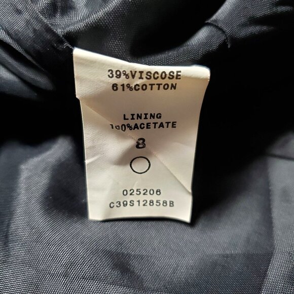 Cow Print Faux Fur Mini Skirt With Black Lining & Back Zipper By Caché Size 8 - Picture 8 of 13